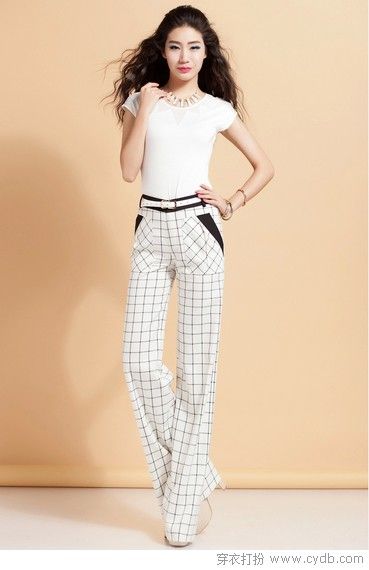 瘦瘦的 感覺穿出來