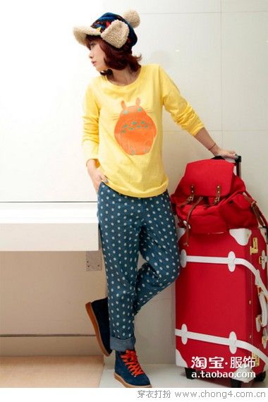 青春洋溢套頭衫