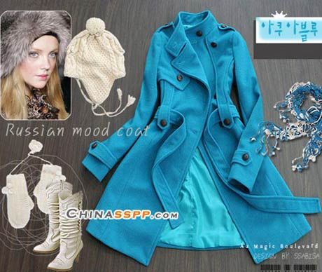 靚色羊呢大衣 今冬很流行的時(shí)尚女性之選