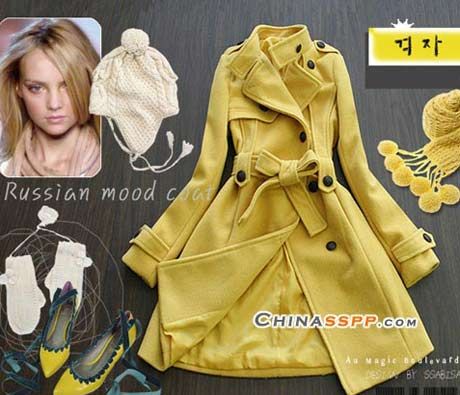 靚色羊呢大衣 今冬很流行的時(shí)尚女性之選